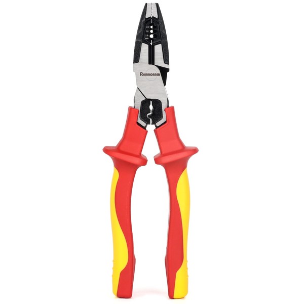 FOURROBBER VDE Combination Pliers Universal Pliers Insulated 1000 V with