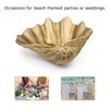 ALIWINER Gold Clam Shell Seashell Bowl Resin Sea Shell Coastal