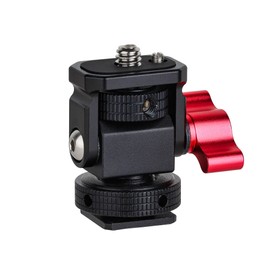 Universal Camera Monitor Mount, 360°„ Adjustable Aluminum Alloy Quick Release Bracket with Cold Shoe, Compatible with 5" or 7" Field Monitor for DSLR Filmmaking, Live Streaming & Vlogging