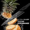 Arrtcy Knife Set - Kitchen Knife Set with Built-in Sharpener