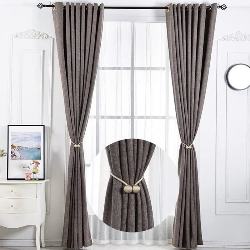 4 Pack Magnetic Curtain Tiebacks, Buckles, Holders, Hooks, Clip for