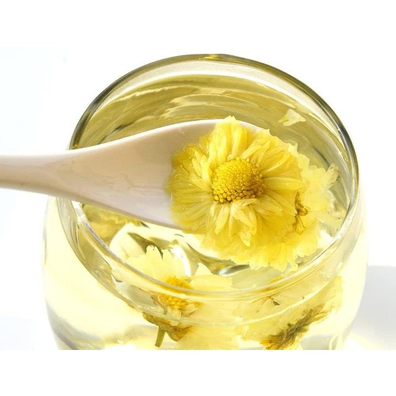 President Brand DRIED CHRYSANTHEMUM Wild Cbrysanthemum Flower 6oz 白菊花 菊花茶