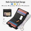 Mayski Small RFID Wallet for Women with Keychain Compact Credit