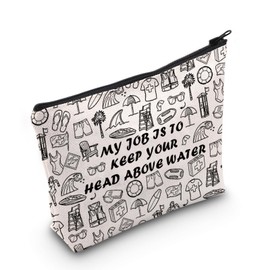 Lifeguard Gift My Job Is To Keep Your Head Above Water Cosmetic Bag Beach Patrol Gift (My Job Is To Keep Bag)