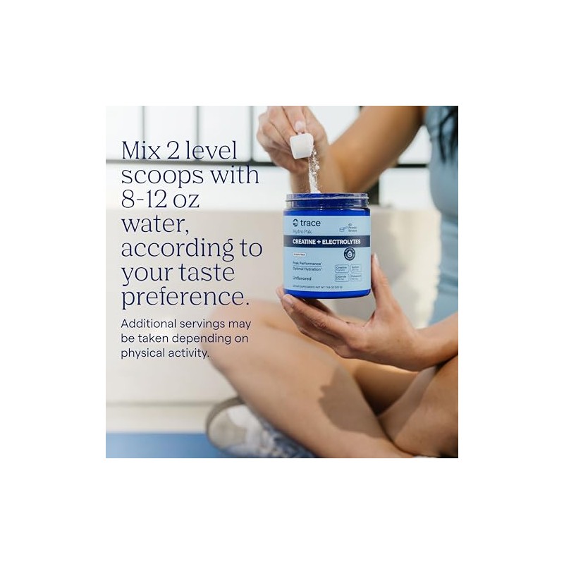 Trace Minerals Creatine + Electrolytes & Mineral Powder for Peak
