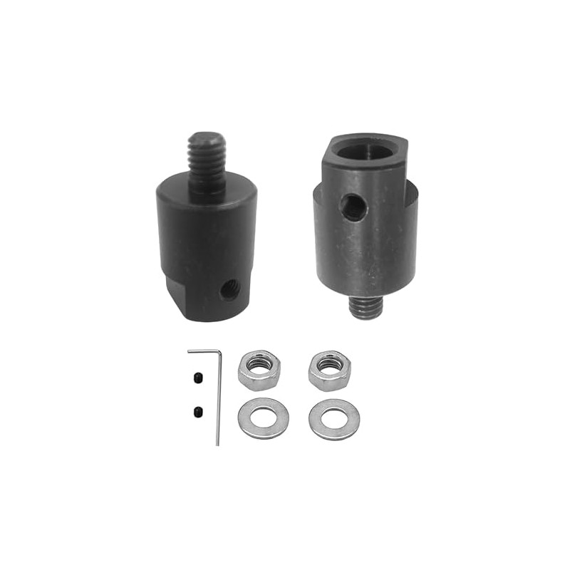 2 Set Motor Shaft Coupling,M6 8mm Axle Motor Shaft Coupler