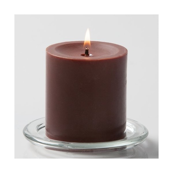 Richland 3" X 3" Hand Poured Brown Pillar Candle