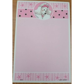 SUZY'S ZOO WAGS & WHISKERS POODLE NOTE PAD #20003