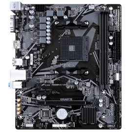 Gigabyte A520M K V2 Motherboard - Supports AMD Ryzen 5000 Series AM4 CPUs, up to 5100MHz DDR4 (OC), PCIe Gen3 x4 M.2, GbE LAN, USB 3.2 Gen 1
