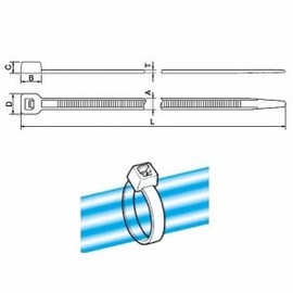 heramantaiton insyurokku AB Tie (Fine Point, Wide Length The Type) AB100 – Small – 100 _ 100 Pieces
