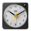 Braun Classic Analogue Travel Alarm Clock with Snooze Function and
