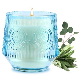 Scented Candles Gift Set Mothers Day 50H Long Lasting Candles for Home Scented as The Anniversary,Birthday Gift for Women(Eucalyptus & Sage)