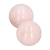 Okuyonic Esfera de Cuarzo Rosa, Tamaño de Palma, 4 Piezas,
