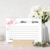 RWSEFK Pink Bow Advice and Wishes Cards for the New