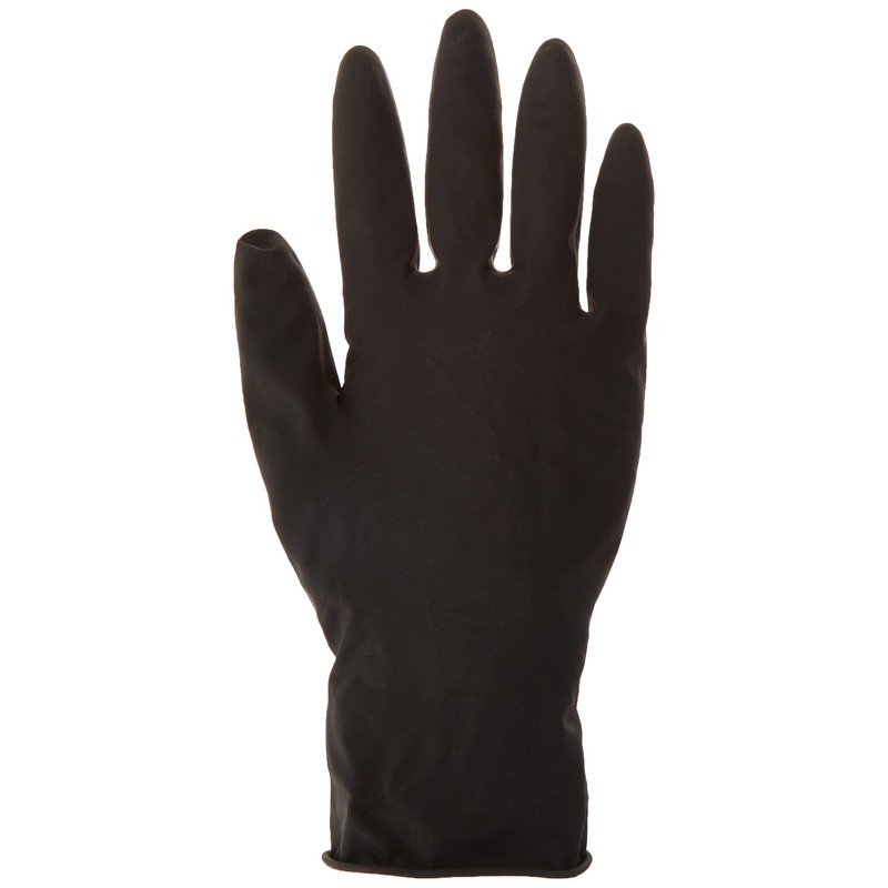 Euro Style Disposable Latex Gloves Medium Black/M – 100 g
