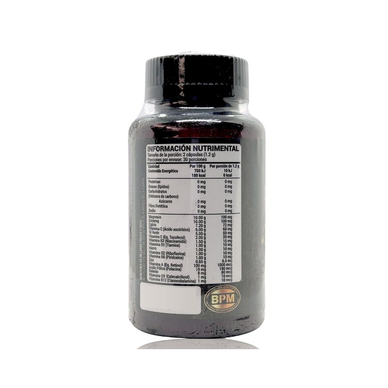Bisglicinato de Magnesio Ginseng 60 cáps Pure Health