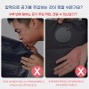 여행용 차량용 에어 H형 쿠션 목베개 그레이 [Q. 후드형 H형