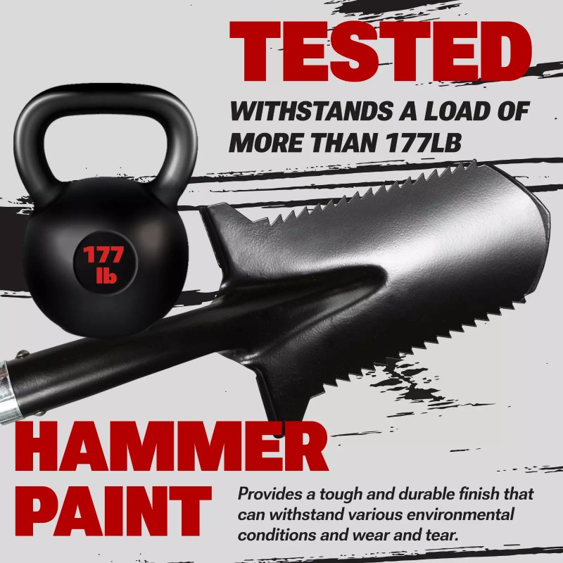 CKG Carbon Metal Detecting Shovel Digging Tool with Double Serrated