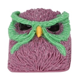Custom Keycap Hand Carved Owl Pattern OEM R4 Gaming Resin Replacement Keycaps for Cherry MX Swtiches Mechanical Keyboard Purple