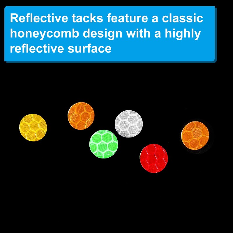 PATIKIL Reflective Tack Trail Marking Tacks, Glow Tacks Reflective Thumb