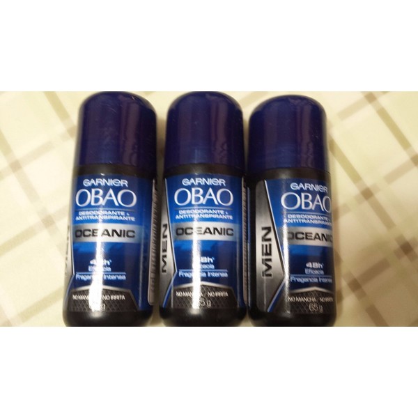 ANTIPERSPIRANT OBAO GARNIER FOR MEN OCEANIC (PACK 3) 48 H