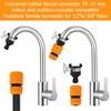 Sylken 1pcs Universal Rubber Tap Connector 16mm Indoor and Outdoor,