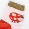 Sigikid Baby Girls Socks Set 3 Pairs, Red/Pink/Green, 3-4.5