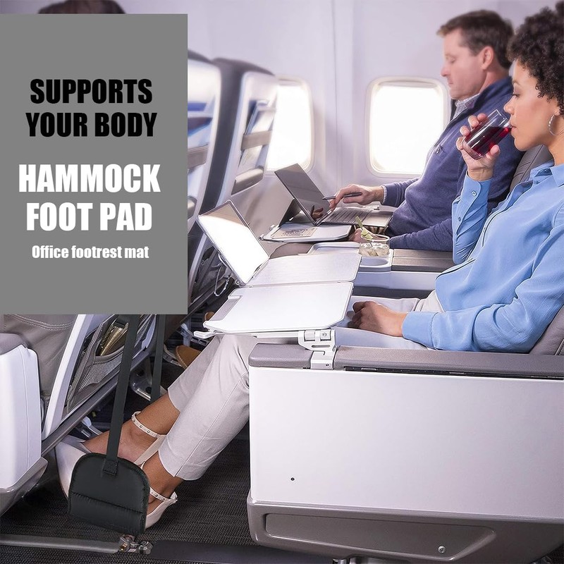 1 Pack Airplane Footstool, Foldable Hanging Footstool, Hammock, Travel Accessories,