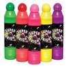 Dab-O-Ink Super Bright 5-Piece Neon Bingo Marker Set - Chisel Tip, Clear Bottle with Fluorescent Ink