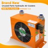 Hydraulic Air Cooler AJ0607T-CA Air-Cooled Oil Radiator DC 12V 48W