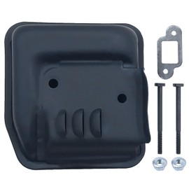 MS210 Exhaust Muffler for Stihl MS230 MS250 021 023 025 Chainsaws Replace OEM # 1123 140 0606 with Muffler kit Gasket Cooling Plate Bolts Nuts kit