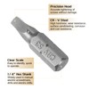 sourcing map 10pcs Square Head Screwdriver Bits 1/4" Hex Shank