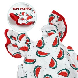 BABESIDE Reborn Baby Doll Clothes for 20- 22 Inch Watermelon Baby Doll Clothes Outfits with Pacifier Newborn Girl