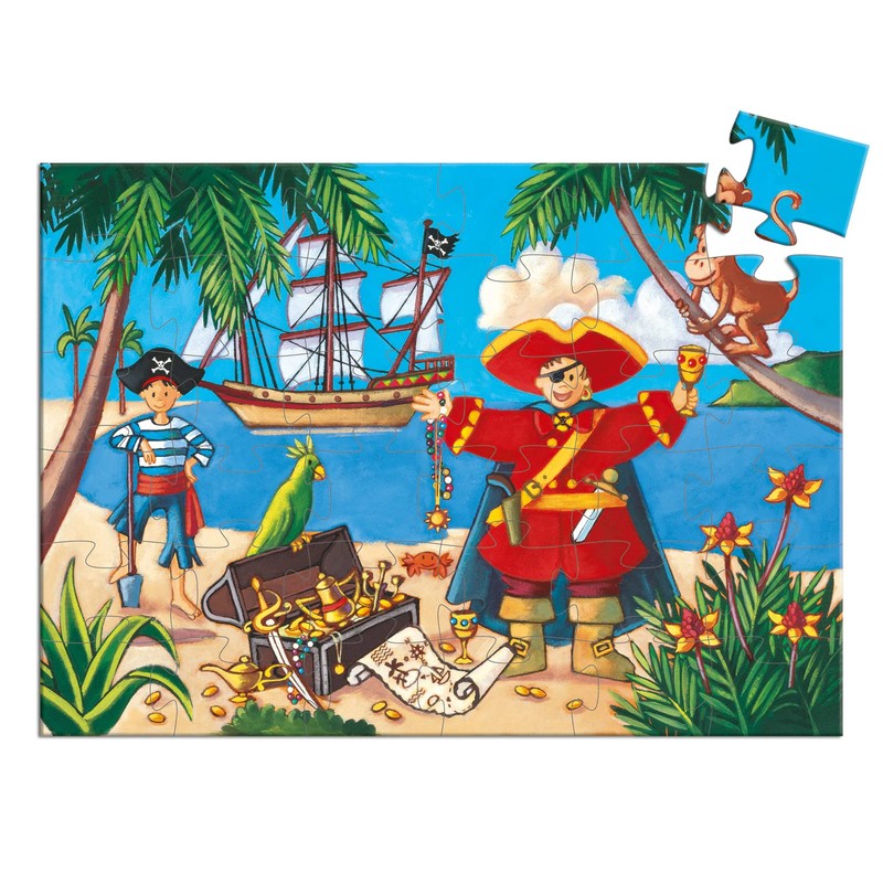 Djeco Silhouette 36 piece Jigsaw Puzzle - The Pirate and