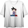 Dragon Ball Z Yellow Cloud on Women's White Crop-XS