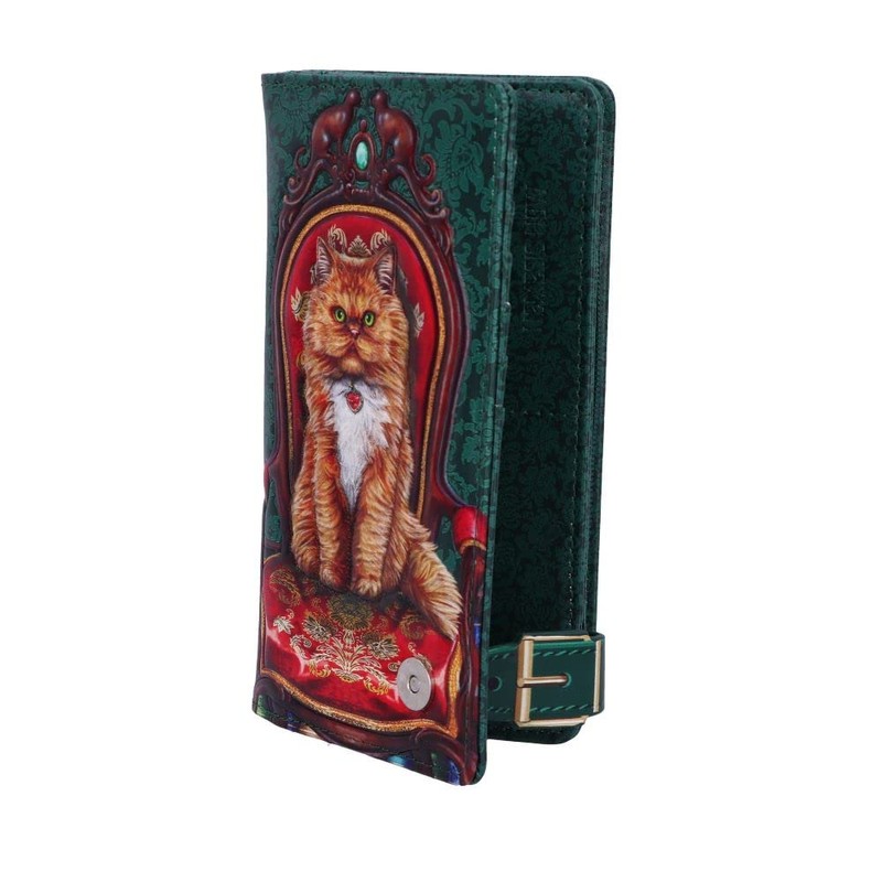 Nemesis Now Lisa Parker Mad About Cats Embossed Wallet Green
