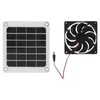 10W Solar Powered Exhaust Fan 5V Waterproof Portable Monocrystalline Silicon