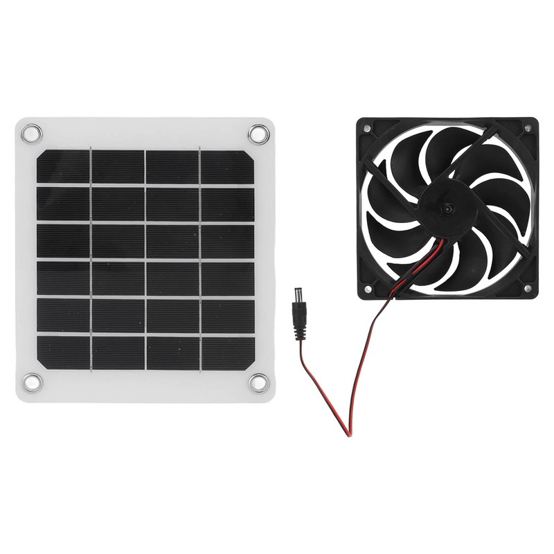 10W Solar Powered Exhaust Fan 5V Waterproof Portable Monocrystalline Silicon