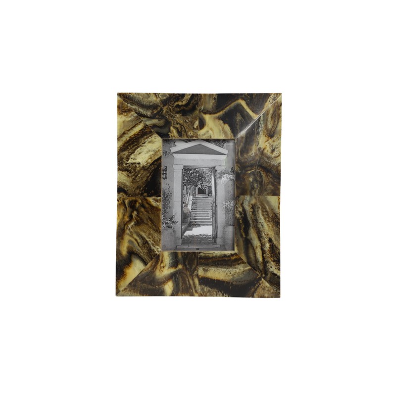 Deco 79 Gold & Brown Resin Rectangular Picture Frame with