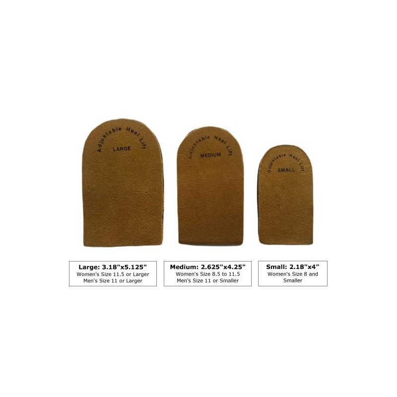 Therapist’s Choice Adjustable Orthopedic Heel Lift for Heel Pain and