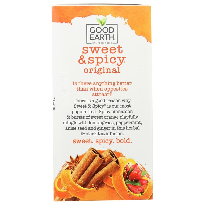 Good Earth Teas, Herbal & Black Tea, Sweet & Spicy,