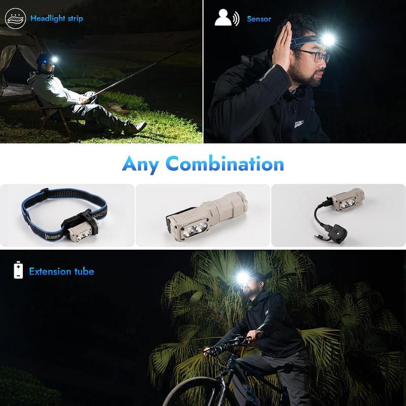 WUBEN E7 1800 Lumen Rechargeable Mini Flashlight with Magnet -