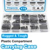 175pcs Woodruff Key Stock Assortment, 15 Size Popular Sizes Carbon