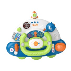 Perfeclan Simulation Steering Wheel Toy, Multifunctional High Simulation Car Driving Toy for Kids Boys Girls Infants