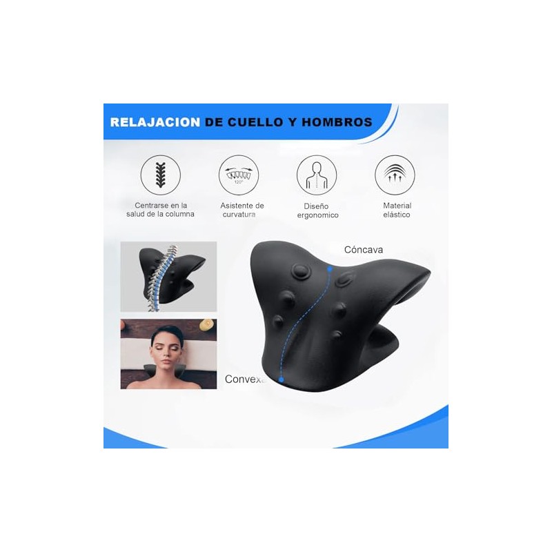 Relajador de Cuello y Hombros, Dispositivo portátil de tracción Cervical