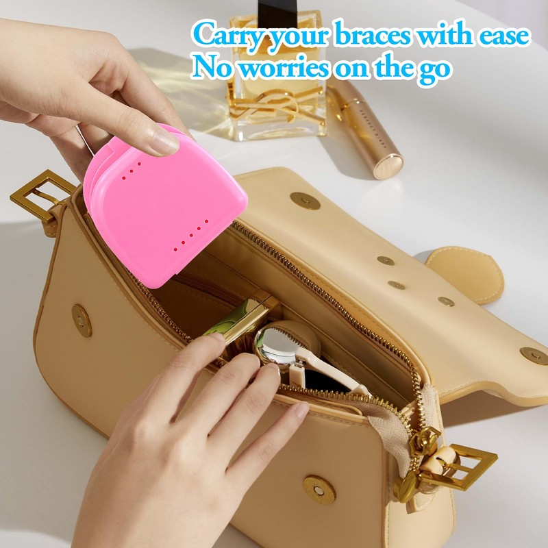 3 Pcs Retainer Case, False Teeth Container, Partial Mouth Guard