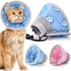 SlowTon Cat Recovery Collar - Protective Adjustable Elizabethan Recovery Collars