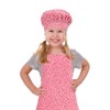 CRJHNS Kids Apron and Chef Hat Set, Adjustable Cotton Child