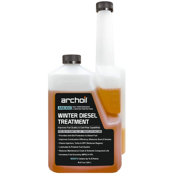 Archoil AR6300 Winter Diesel Treatment - Treats 275 Gallons - Additive for All Diesel Vehicles Includes Anti-Gel Protection