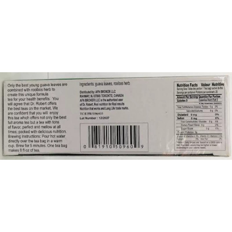 Dr Robert Guava Leaves Tea - 2-pack ( 40 Bags